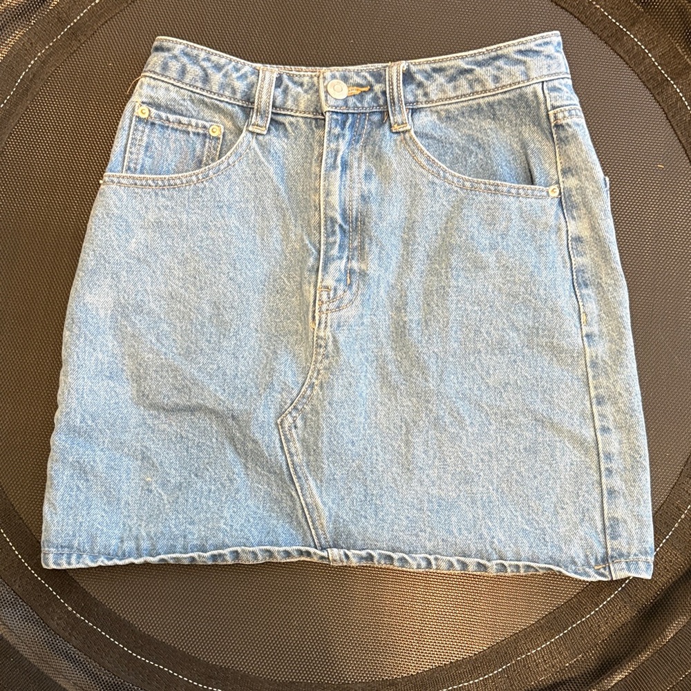 twik Light Blue Denim Mini Skirt